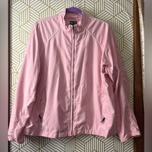 Adidas Women’s Pink Full-Zip Bomber Jacket Large